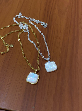 小众设计925银贝壳项链