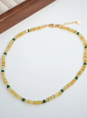 小众设计款天然石项链女款