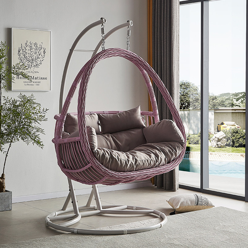 阳台摇篮椅吊椅家用客厅秋千单人摇椅室内懒人网红鸟巢吊篮藤椅,淘宝优惠券,粉丝福利购,淘宝优惠卷