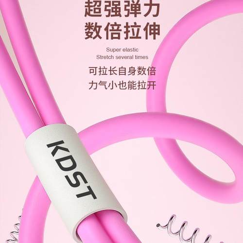 8字拉力器女开肩美背家用健身拉力绳瑜伽弹力带拉背拉伸练背神器 - 图2