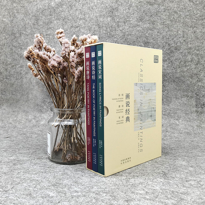正版 许渊冲画说经典全3册 诗经唐诗宋词原著完整版 汉英对照画说经典 语文国学汉字作文英译 美得窒息的诗经唐诗宋词 中国古诗词
