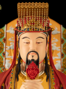 黄铜玉皇大帝东王公西王母摆件