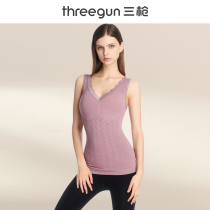 Brand clear cabin three-gun derveled warm vest female beauty body swarm with bottom plus suede plastic-type lace v collar vest woman