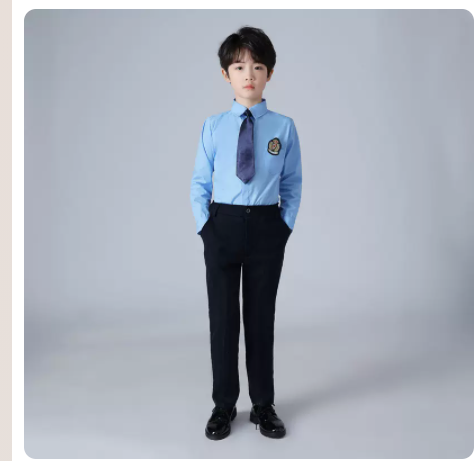 中小学生大合唱表演服装英伦风校服诗歌朗诵演出服儿童幼儿园园服