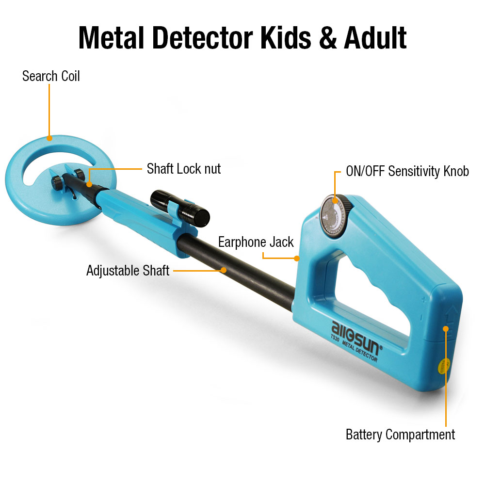 奥胜金属探测器手持地下探宝器探测仪小型儿童寻宝器科学探宝考古 - 图1