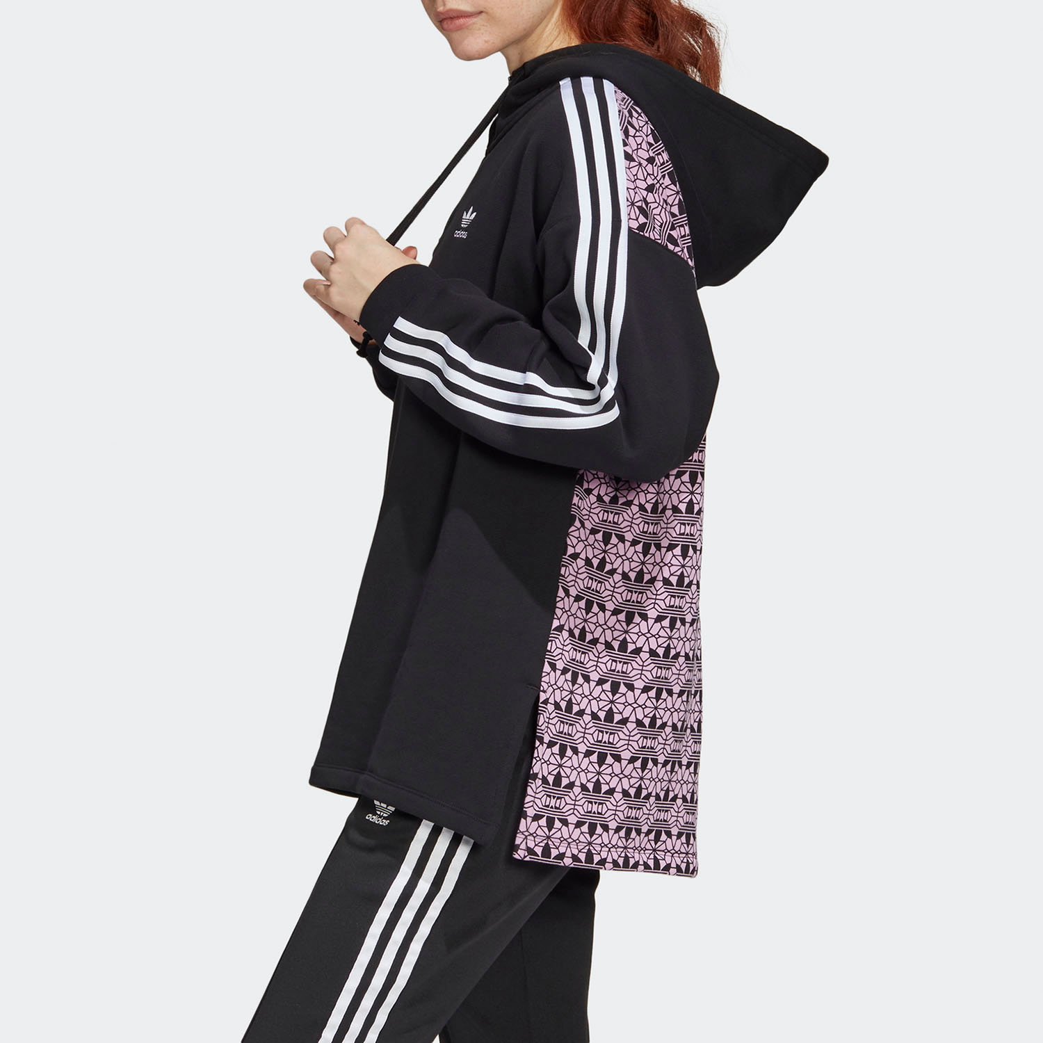 Adidas/阿迪达斯正品三叶草AOP SWEAT HOODY女子运动套头衫FU1744-图0