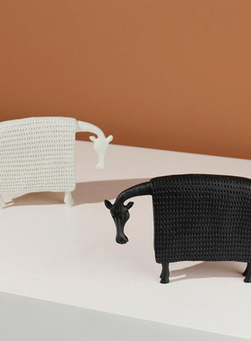 侘寂风抽象马摆件装饰品