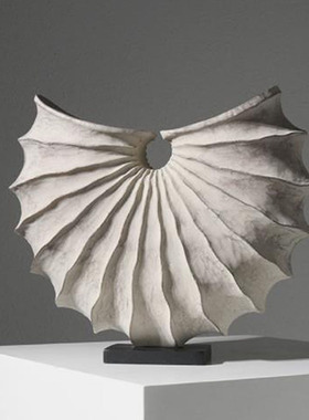 树脂侘寂风客厅艺术几何装饰摆件