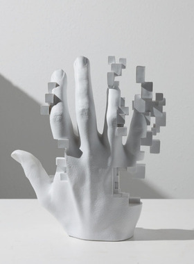 科技感抽象人物手摆件装饰品