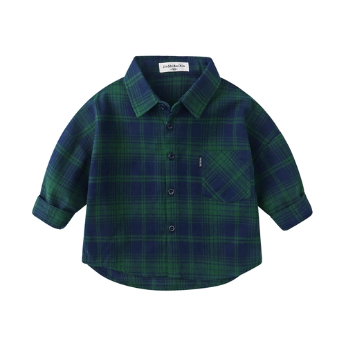 Детская осенняя рубашка, летняя одежда, хлопковый детский лонгслив, в корейском стиле