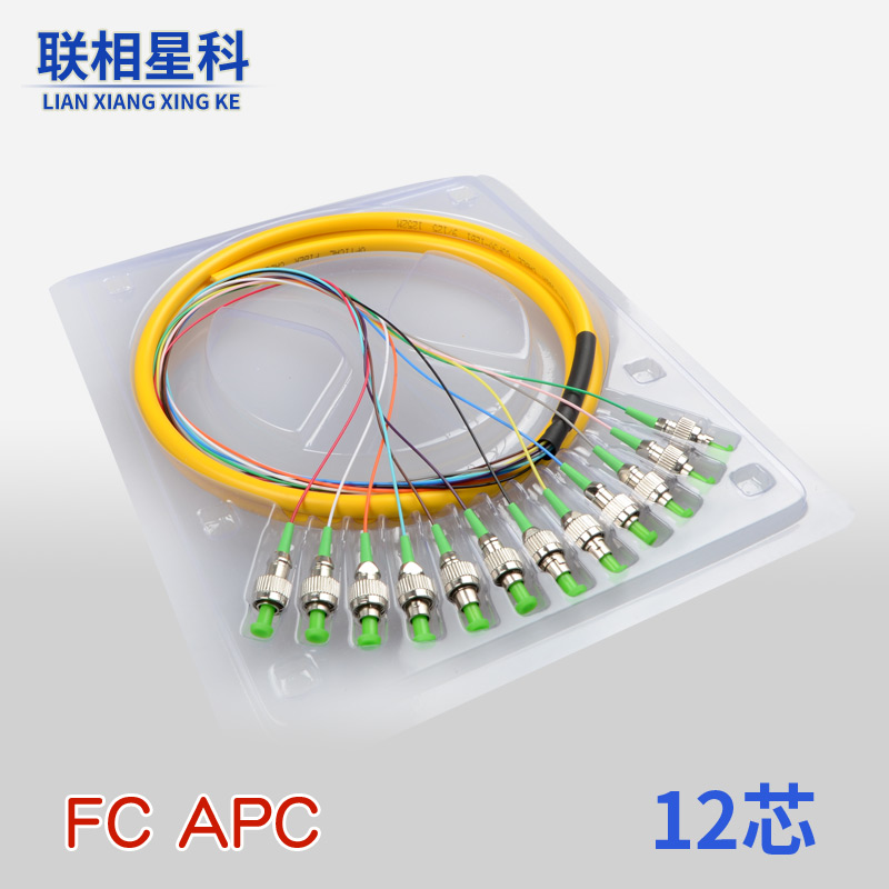 12芯束状尾纤FC APC光纤尾纤跳线单模1.5米电信级12头广电可定制 - 图0