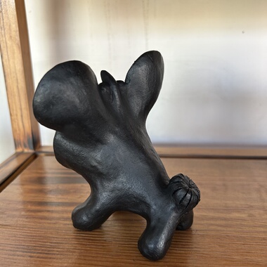 剑川黑陶董月畅黑陶瓦猫 大理民俗神兽 招财纳福摆件镇宅旅游纪念