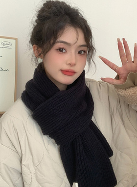 新年红色围巾女冬季2026新款韩版