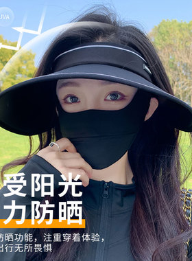 夏季防紫外线空顶帽女