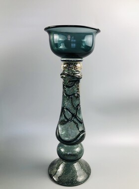 中古烛台vintage琉璃复古