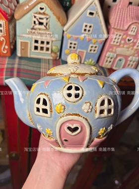 荷兰陶瓷小屋房子摆件