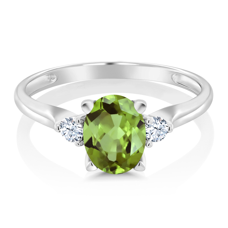 gsk1 . 43克拉10k金绿橄榄石戒指 gemstoneking海外戒指/指环