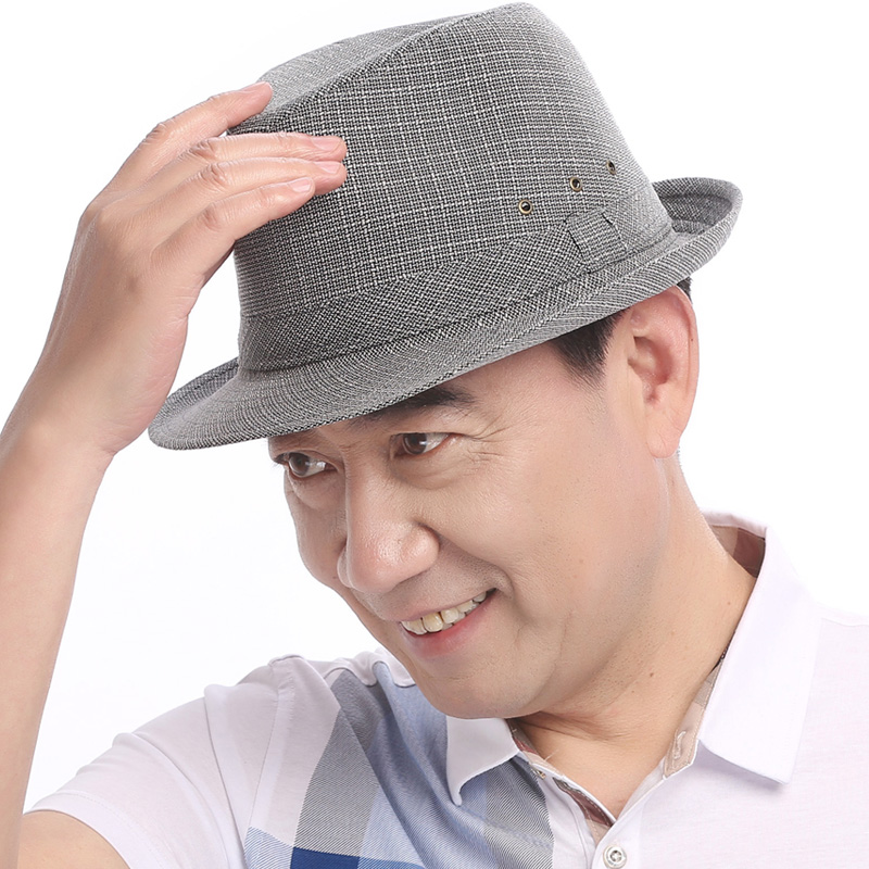 倚阑醉旗舰店中老年人礼帽男士春秋爵士帽中年爸爸老人帽子男爷爷遮阳帽夏天1