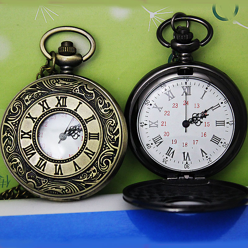 复古白领学生表潮流男女项链陀表 木川怀表