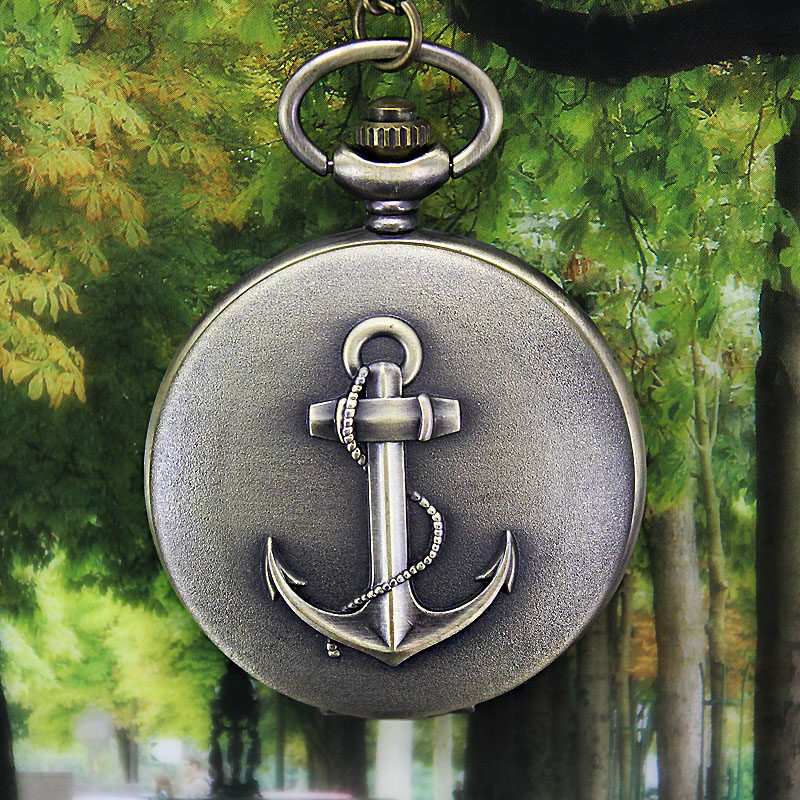 怀表男学生考试用复古翻盖机械儿童 木川怀表