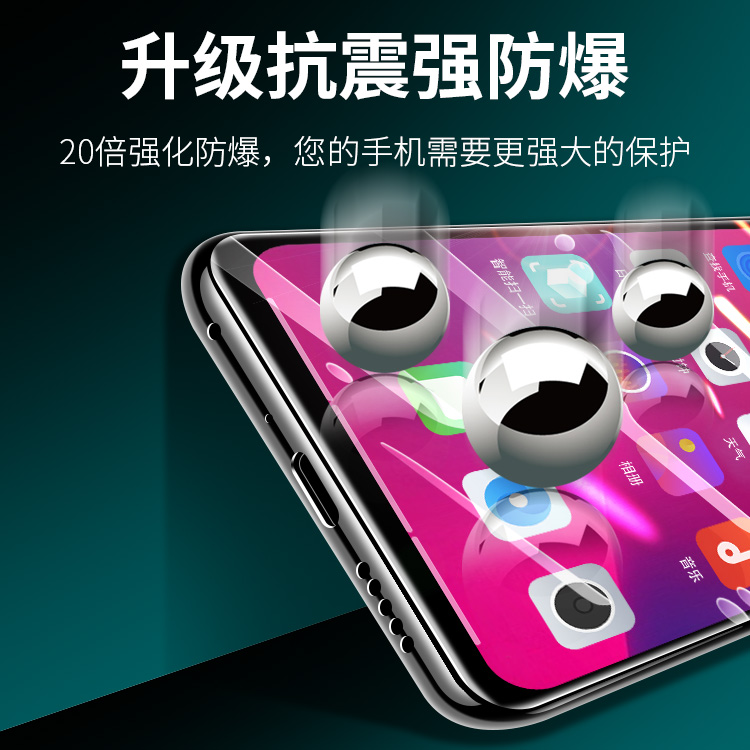 oppoa11x钢化膜a11x全胶陶瓷膜全屏覆盖oppoa11手机膜记忆菲林膜oppo适用膜保护贴膜a11防摔全包软膜 - 图3