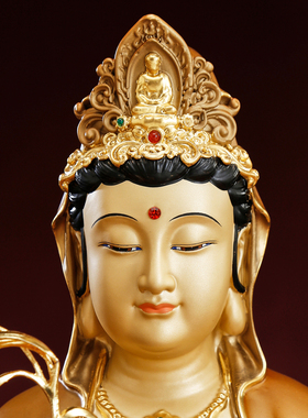 台湾纯铜大慈大悲观音菩萨佛像