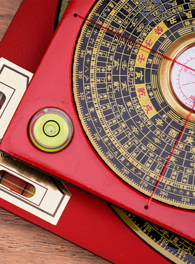 盛通罗盘高精度纯铜三合盘风水