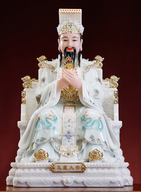 汉白玉玉帝王母神像供奉西王母像