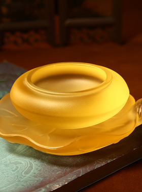 琉璃莲花酥油佛堂供奉用品烛台