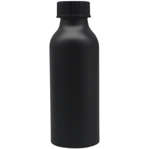 新品避光桶装外卖水果饮奶茶料果汁食品级无铅铝制带黑盖小空瓶子 - 图3