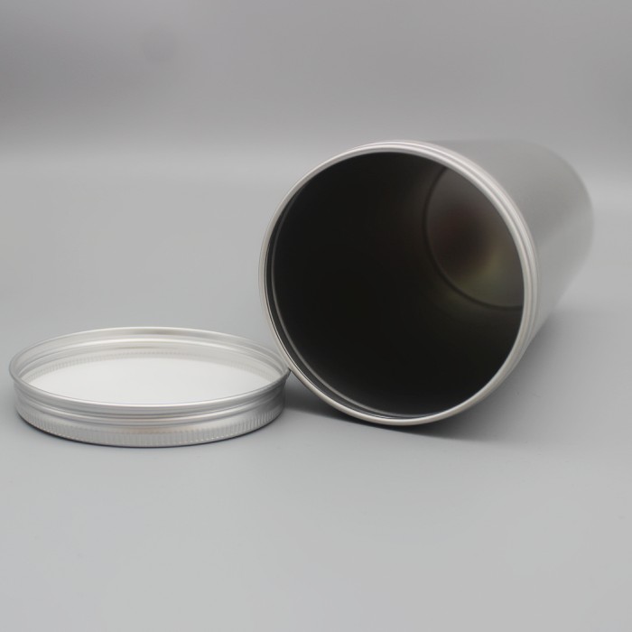 1000ML螺纹食品级密封铝罐分装咖啡茶叶糖果散粉干货金属包装铝瓶 - 图0
