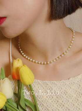 天然淡水珍珠女春夏项链小清新