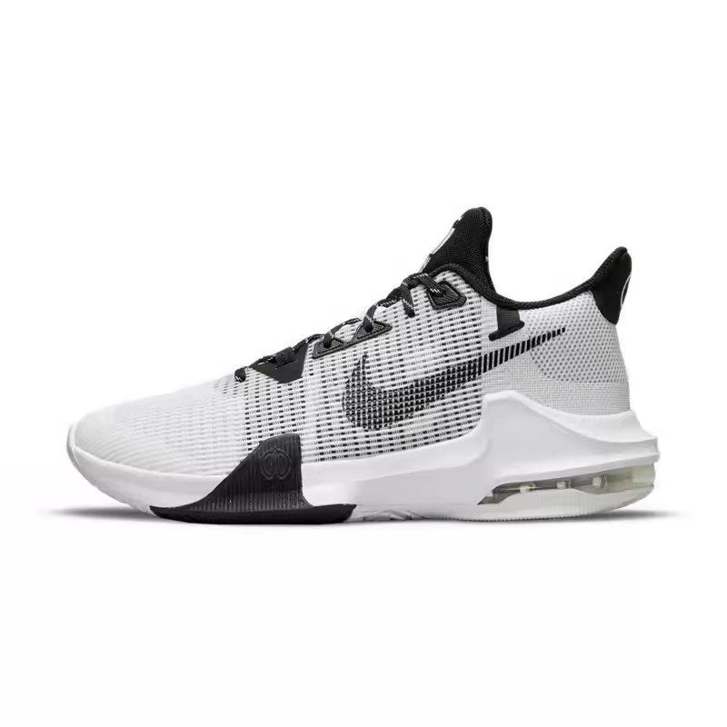 Nike/耐克 Air Max Impact 3 黑白气垫中帮实战篮球鞋 DC3725-100 - 图3