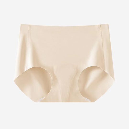 One piece seamless breathable peach butt sports yoga underwear for women pure cotton high waist elastic briefs without pinching the buttocks