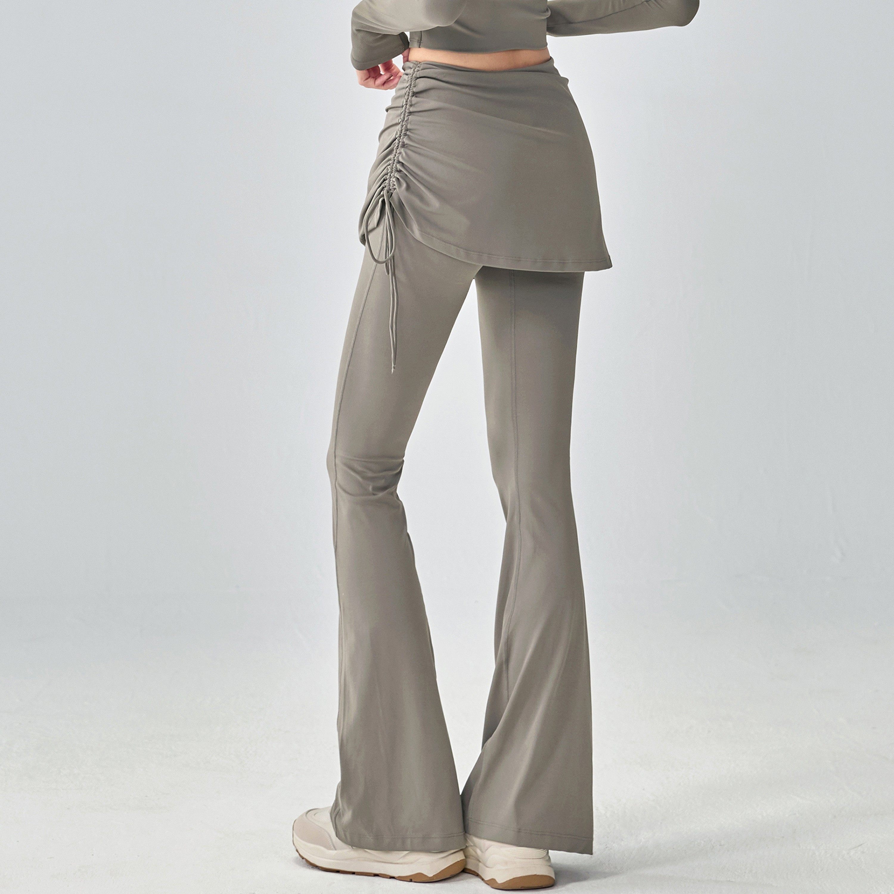 假两件瑜伽长裤女高腰微喇运动裤遮肉显瘦外穿跑步普拉提训练裤秋,淘宝优惠券,粉丝福利购,淘宝优惠卷