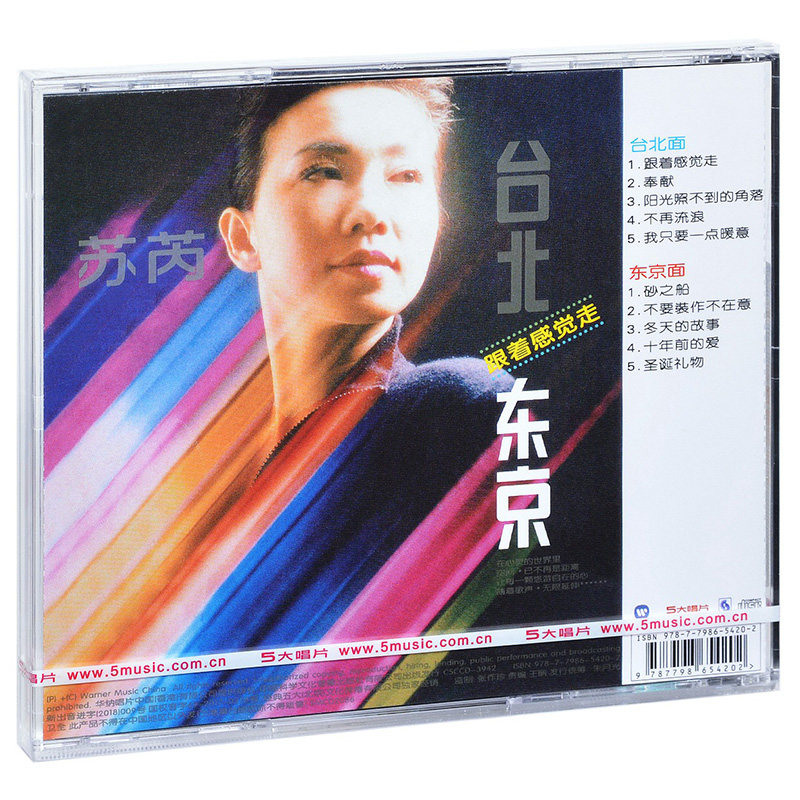 正版 苏芮 台北东京跟着感觉走 1988你拿专辑cd唱片+歌词本