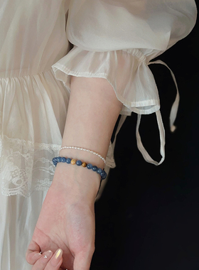 一眼万年的蓝晶石手串