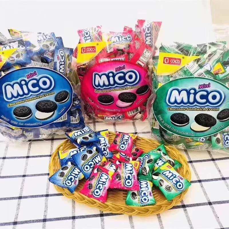 马来西亚mico mini376克×3包夹心小饼干网红迷你小黑饼,淘宝优惠券,粉丝福利购,淘宝优惠卷