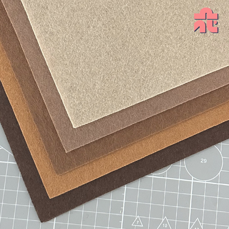 彩色加厚不织布手工diy挂件材料工具幼儿园环创棕色大张毛毡布料,淘宝优惠券,粉丝福利购,淘宝优惠卷