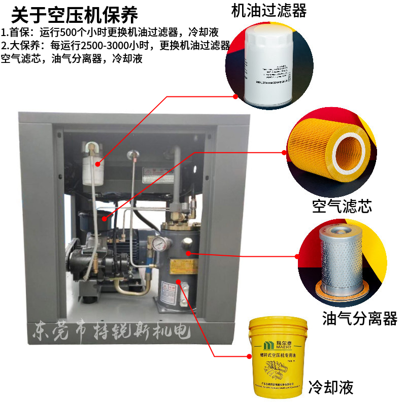 葆德螺杆空压机保养空气滤芯BD10A7.5KW油滤芯 油气分离器包邮 - 图2