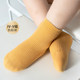 Cute simple baby socks spring and autumn pure cotton