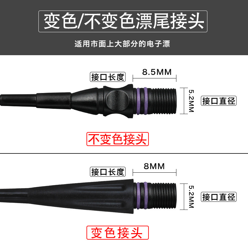 咬钩变色日夜两用冷光尾漂尾配件换尾夜光漂电子漂尾夜钓鱼漂配件,淘宝优惠券,粉丝福利购,淘宝优惠卷