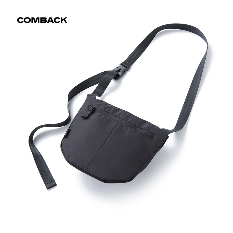 COMBACK斜挎包男士黑色FIDLOCK磁力扣运动休闲潮流防泼水单肩包女 - 图3