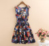 Chất liệu cotton và vải lanh nhỏ hoa ngắn đoạn 2019 hè mới vest vải lanh văn học không tay phụ nữ thủy triều - váy đầm chân váy đuôi cá váy đầm