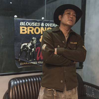 Non Stock 复刻50年代韩战og 108羊毛衬衫army Field Wool Shirt 虎窝淘