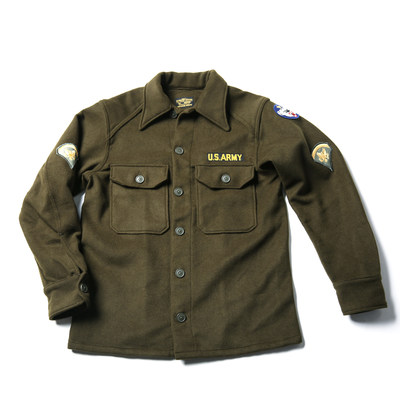 Non Stock 复刻50年代韩战og 108羊毛衬衫army Field Wool Shirt 虎窝淘