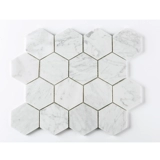 Гексагон натуральный камень мраморная мозаичная плитка фона фона стены выставочная стена Простой современный гексагональный культурный камень