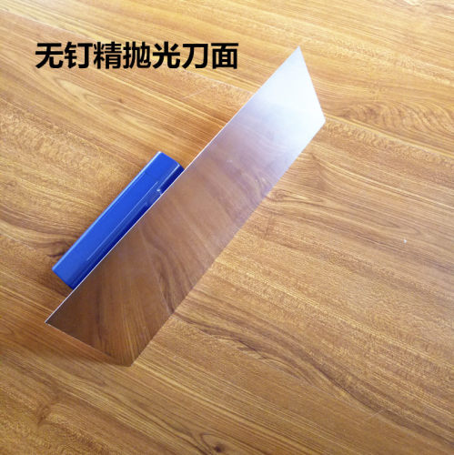 不锈钢无钉抹泥刀批墙腻子工具抹子推刀抹灰油灰刀铲刀刮刀不生锈 - 图3
