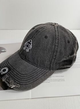 美式复古牛仔棒球帽痞帅鸭舌帽潮