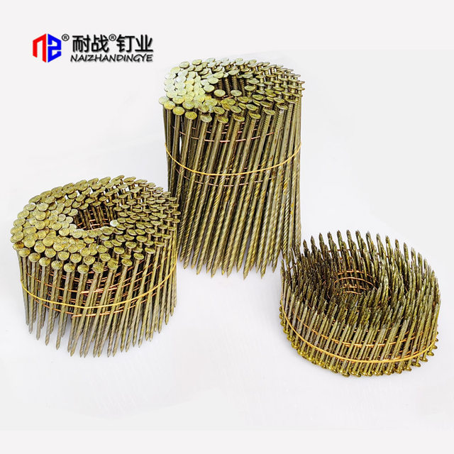 Threaded screw bar disk nail pallet nail